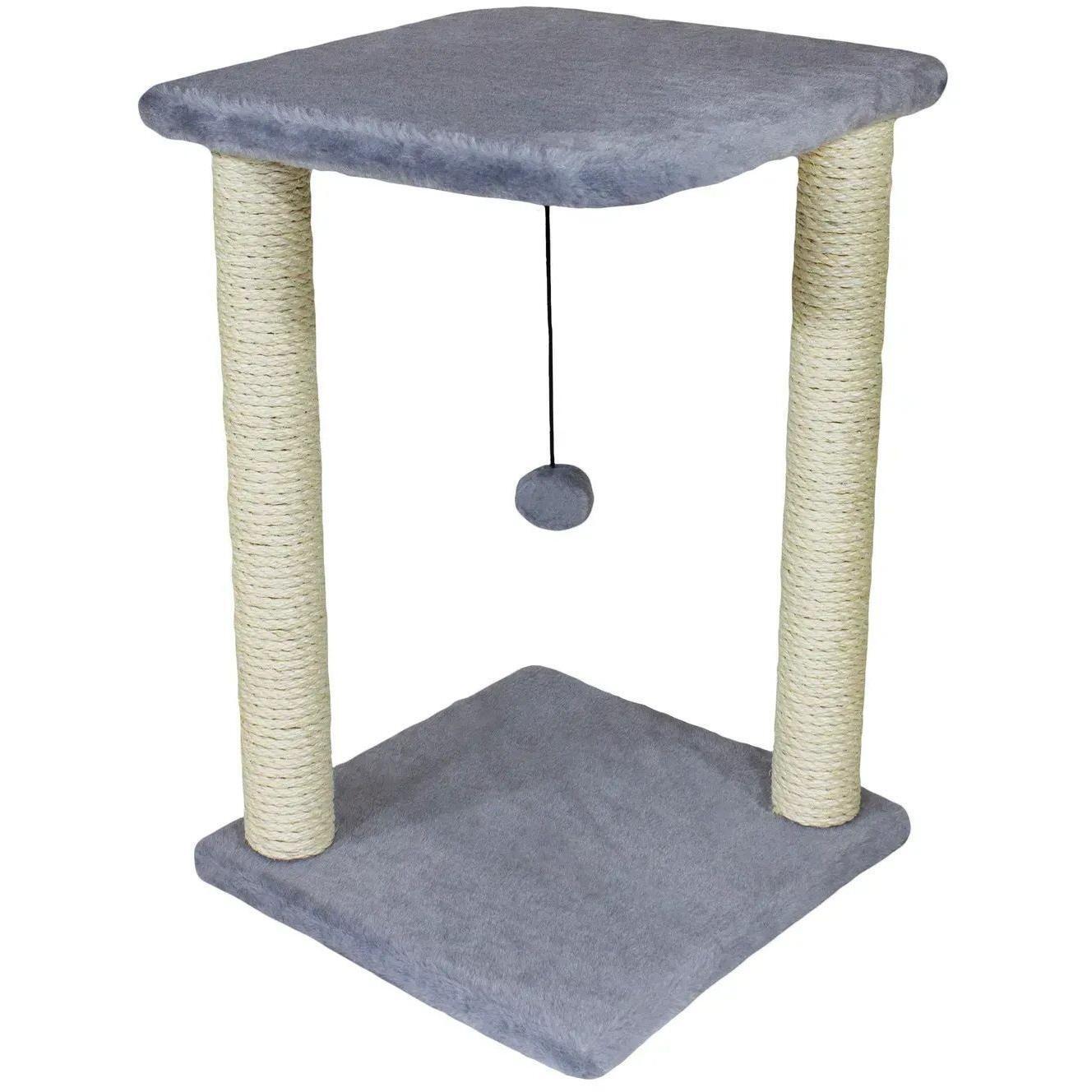 Дряпка Lucky Pet сизалевий Сімба 2 Сірий 33х33х52 смфото1