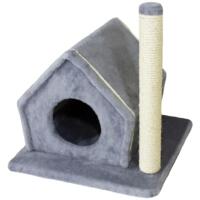 Когтеточка-домик Lucky Pet сизалевый Фани Серый 50x40x40 см