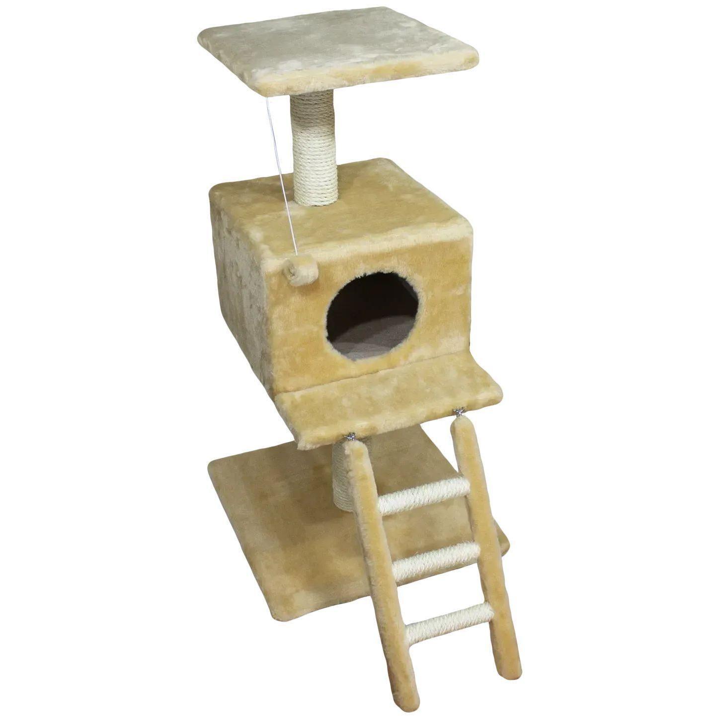 Когтеточка-домик Lucky Pet сизалевый Юлий 88x44x44 см фото