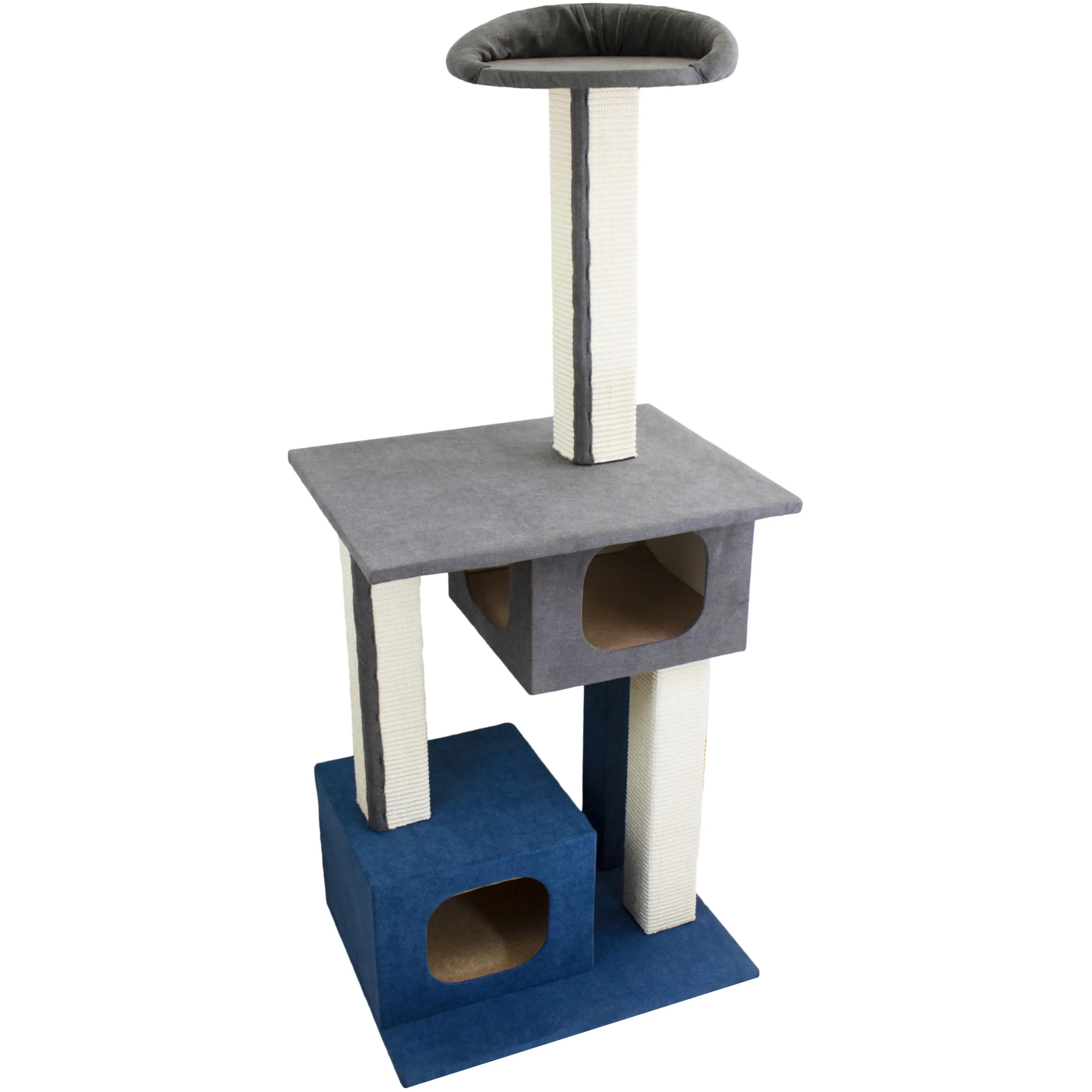 Когтеточка-домик Lucky Pet Говерла серо-синий 57x44x129 см фото 1