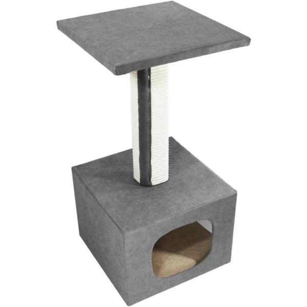 

Когтеточка-домик Lucky Pet Грот серый 33x33x67 см