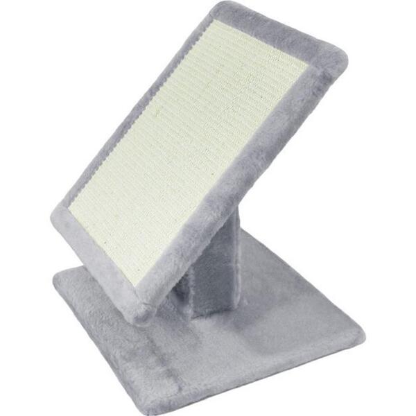 Когтеточка Lucky Pet Панелька мех серый 33x33x41 см