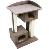 Когтеточка-домик Lucky Pet Каньон коричневый 57x44x79 см