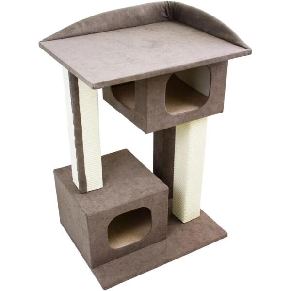 

Когтеточка-домик Lucky Pet Каньон коричневый 57x44x79 см