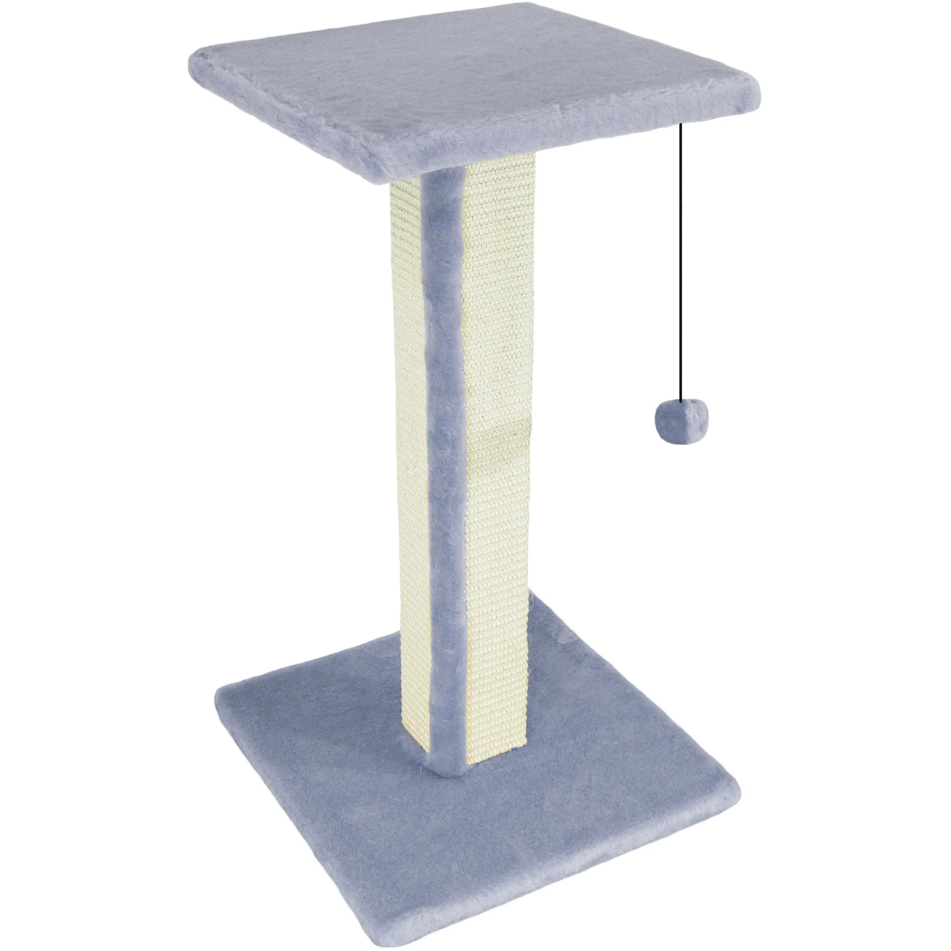 Дряпка Lucky Pet Верховина хутро сірий 36х36х54 смфото1