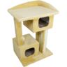 Когтеточка-домик Lucky Pet Каньон мех бежевый 57x44x79 см