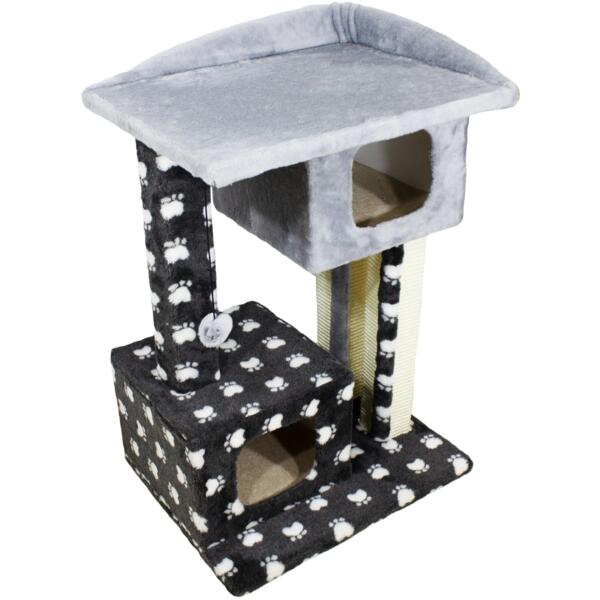 

Когтеточка-домик Lucky Pet Каньон мех серый 57x44x79 см