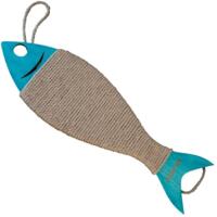 Когтеточка Lucky Pet плоская Рыба бирюзовый