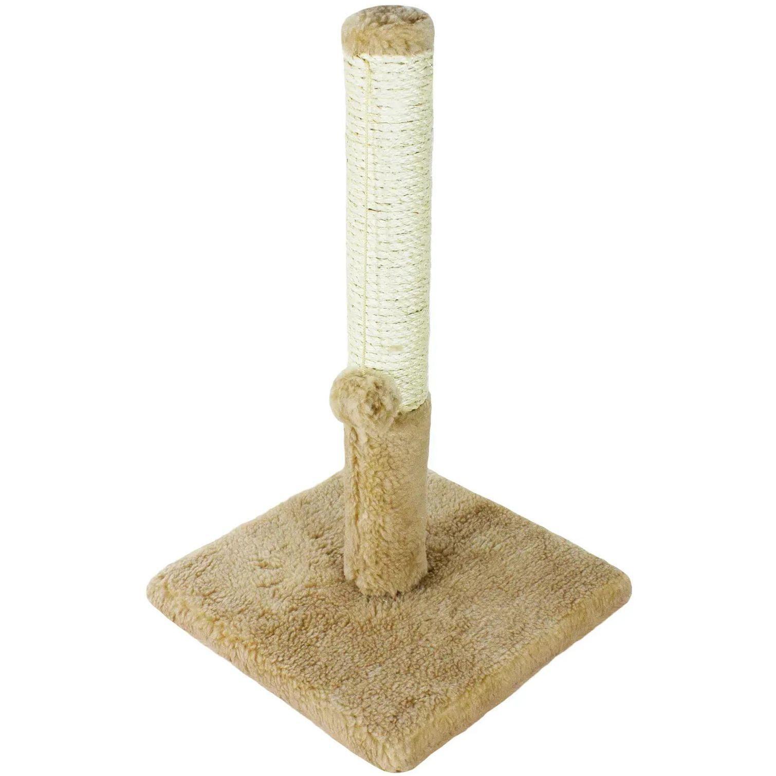 Дряпка Lucky Pet ДКП сизаль міні бежевий 30х30х51 смфото1