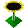 Когтеточка Lucky Pet Подсолнух серый 36x36x56 см
