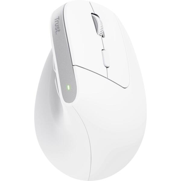 Мышь Trust Bayo+ Multidevice Ergonomic, BT/WL/USB-A, White (25399_TRUST)