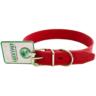 Ошейник Lucky Pet кожаный прошитый красный 3,0/37-51см