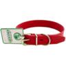 Ошейник Lucky Pet кожаный прошитый красный 2,0/32-42см