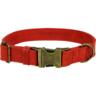 Ошейник Lucky Pet кожаный двойной фурнитура красный 2,5/35-45см