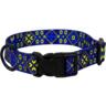 Нашийник Lucky Pet капроновий Вишиванка блакитний 20мм/30-40см