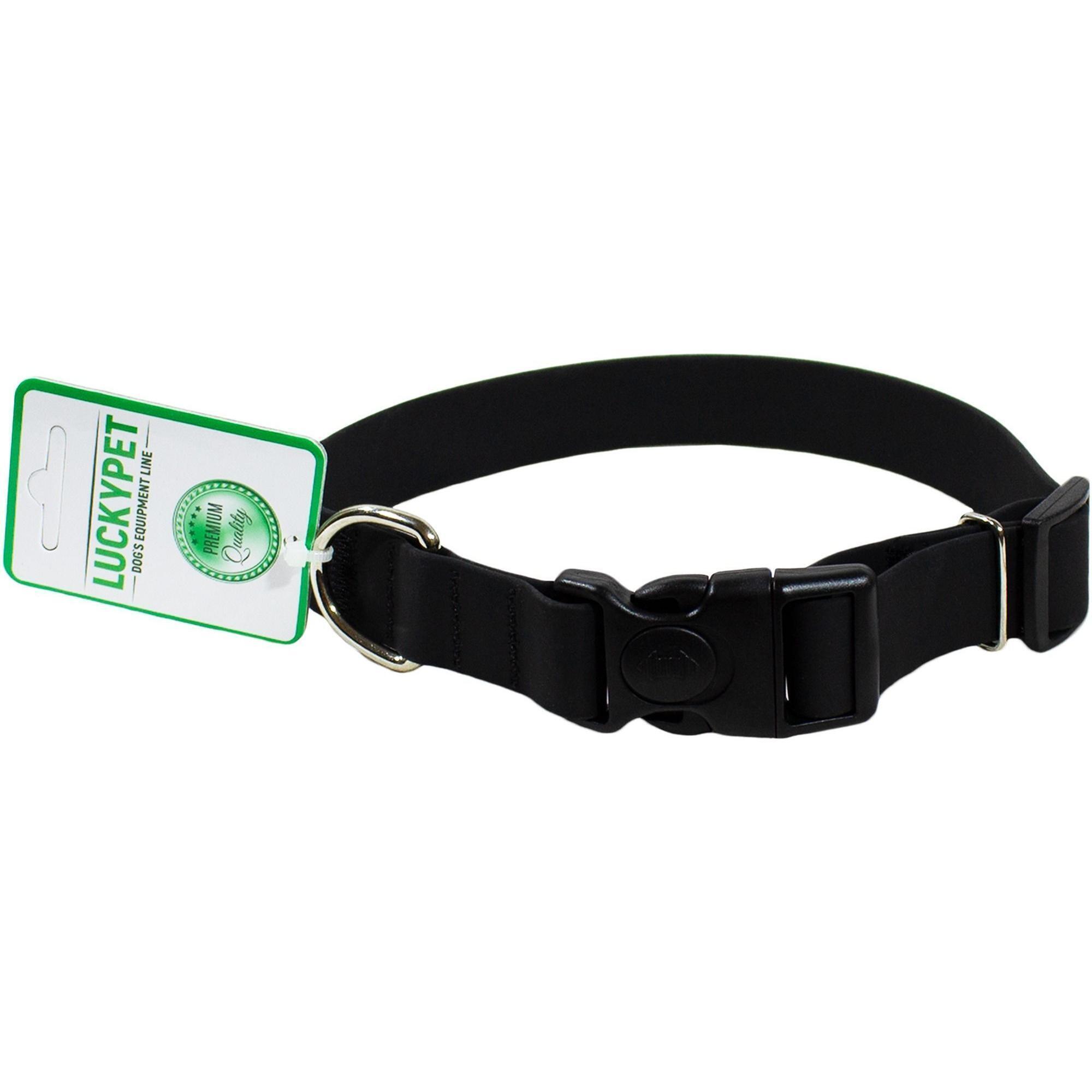Нашийник Lucky Pet з водонепроникної стрічки чорний 2,5см/25-35смфото1