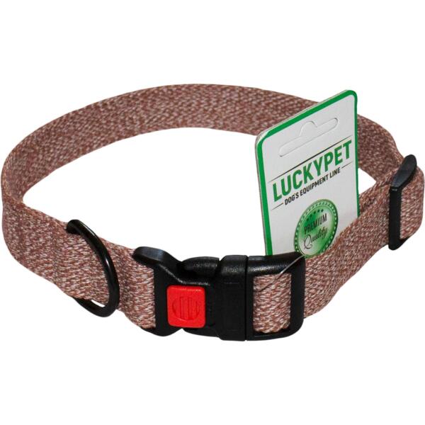Ошейник Lucky Pet Melange одинарный с фастексом коричневый 25мм/35-45см