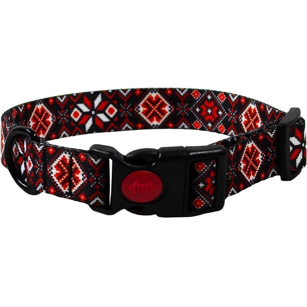 Ошейник Lucky Pet капроновый Вышиванка Бандеровская 16мм/25-33см фото 1
