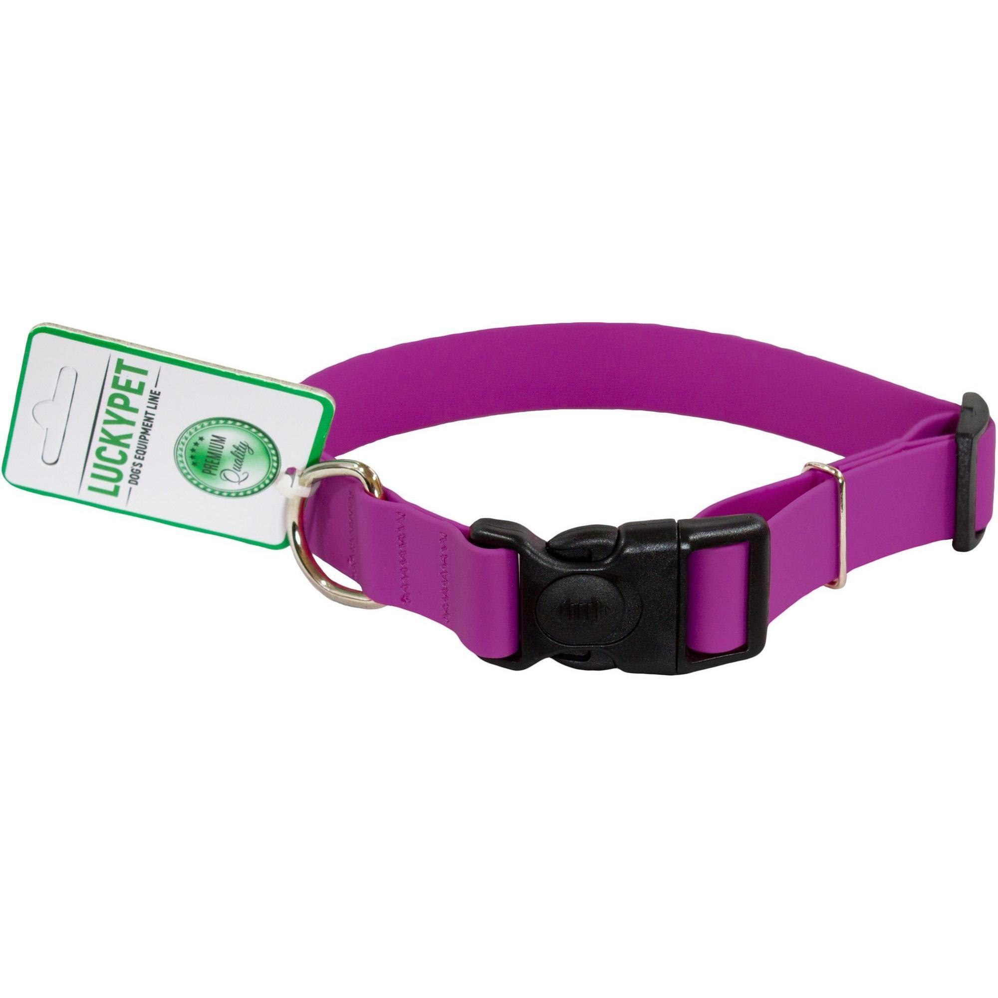 Нашийник Lucky Pet з водонепроникної стрічки фіолетовий 2,5см/37-55смфото1