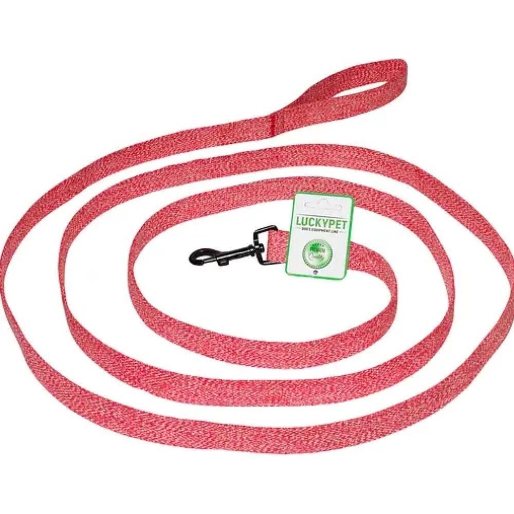 Поводок для собак Lucky Pet Melange прошитый красный 25мм/3м фото 1