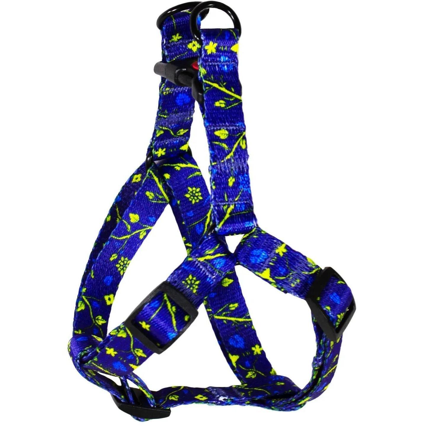 Шлея Lucky Pet капроновая Украинский вечер 25мм/50-81см фото 1