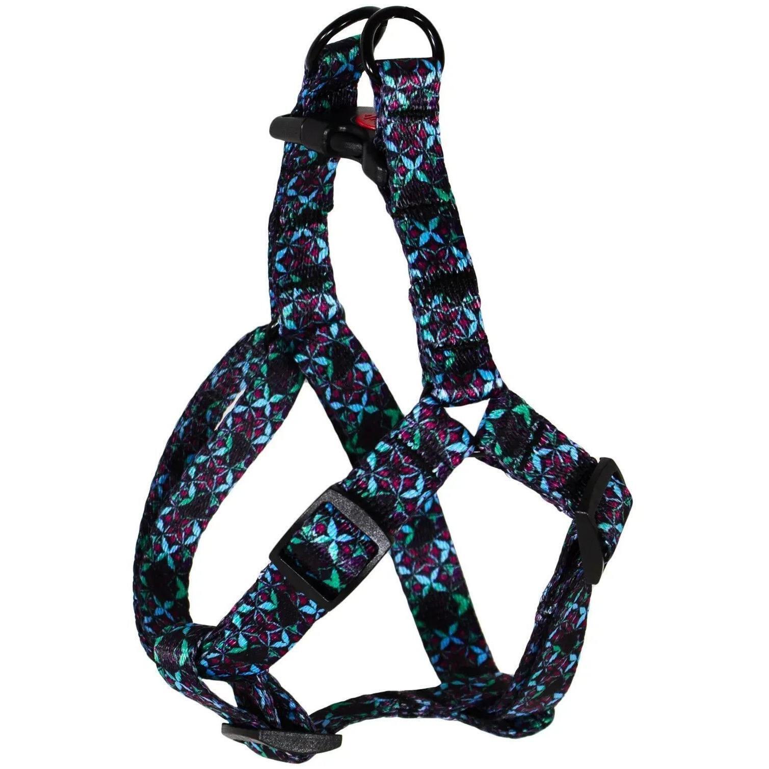 Шлея Lucky Pet капроновая Украинская ночь 16мм/40-56см фото 1