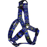 Шлея Lucky Pet капроновая Вышиванка голубая 20мм/45-64см