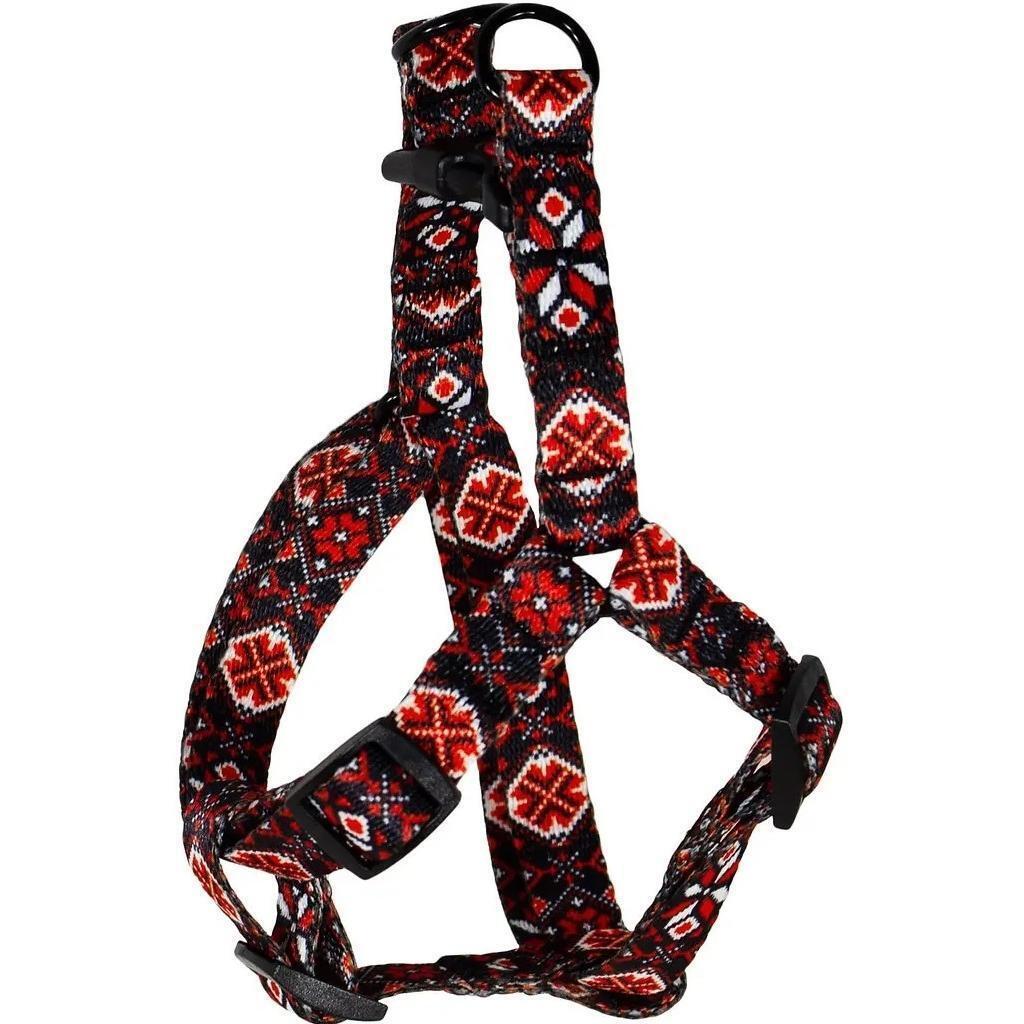 Шлея Lucky Pet капроновая Вышиванка Бандеровская 16мм/40-56см фото 1