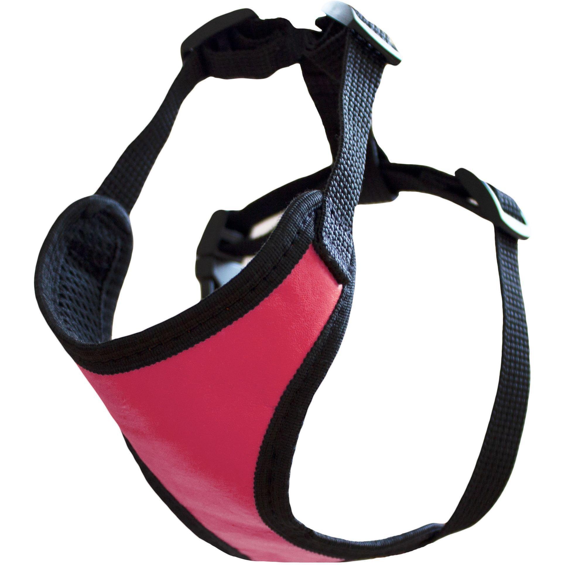 Нагрудник Lucky Pet кожаный+сетка №4 розовый 54-75см/61-88см фото 1