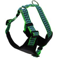 Нагрудник Lucky Pet Микс черно-салатовый 32-48см/40-50см