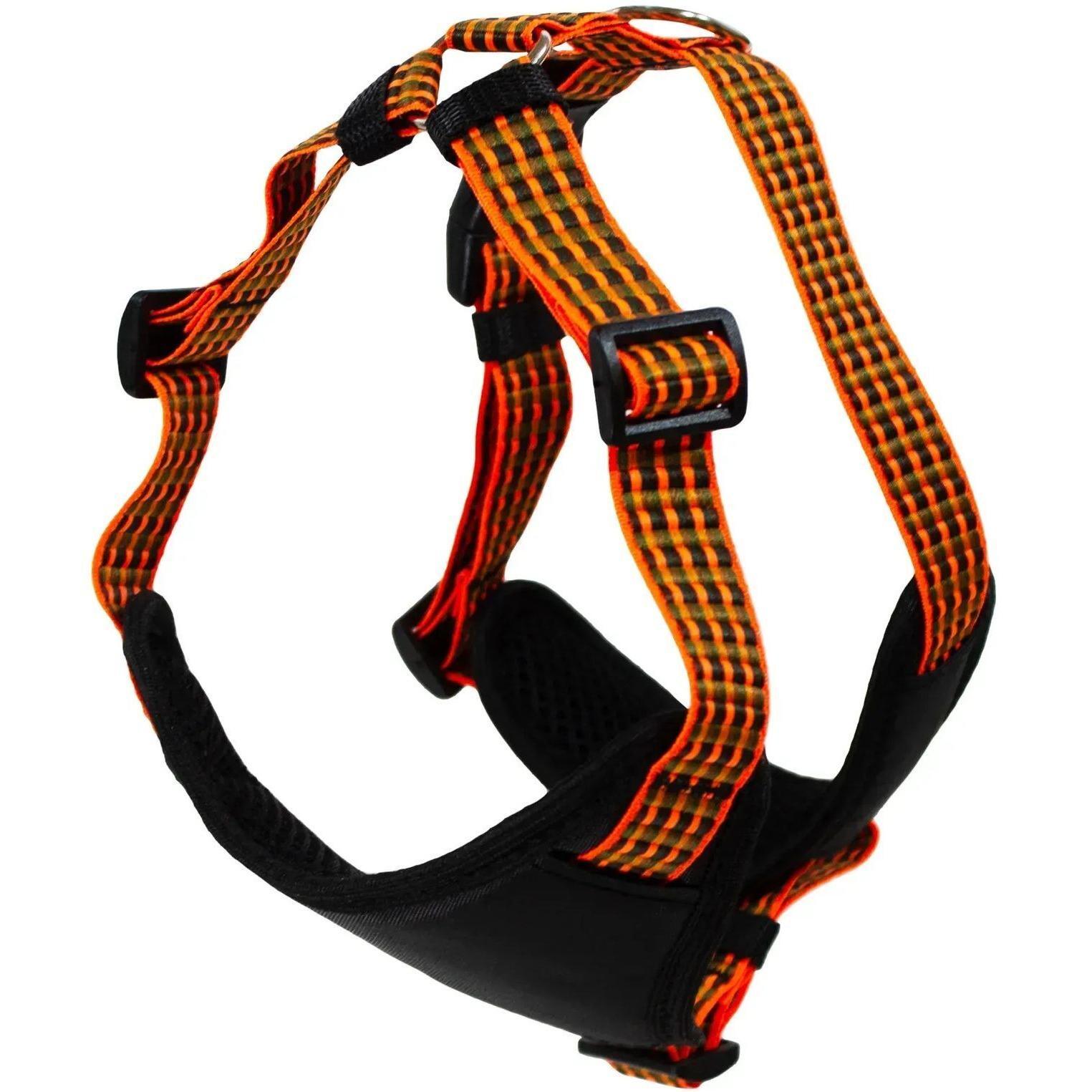 Нагрудник Lucky Pet Микс черно-оранжевый 32-48см/40-50см фото 1