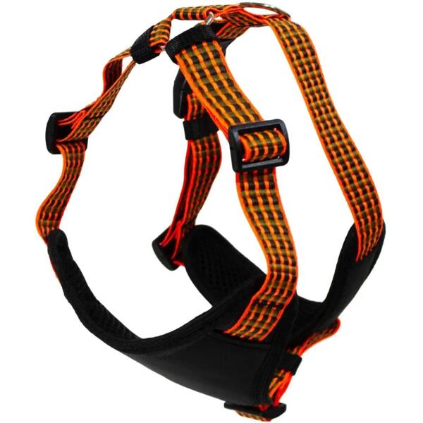 

Нагрудник Lucky Pet Микс черно-оранжевый 32-48см/40-50см