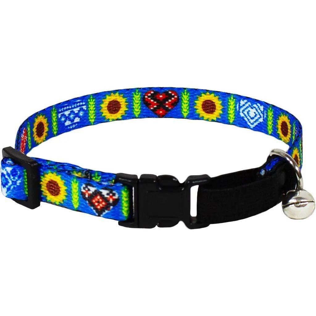 Нашийник для котів Lucky Pet капроновий Символіка 10мм/18-28смфото1