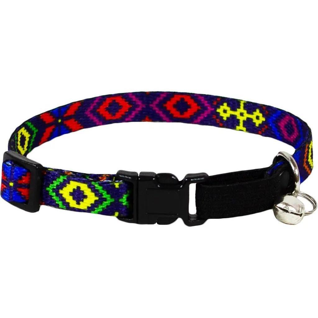 Ошейник для котов Lucky Pet капроновый Орнамент 10мм/18-28см фото 1