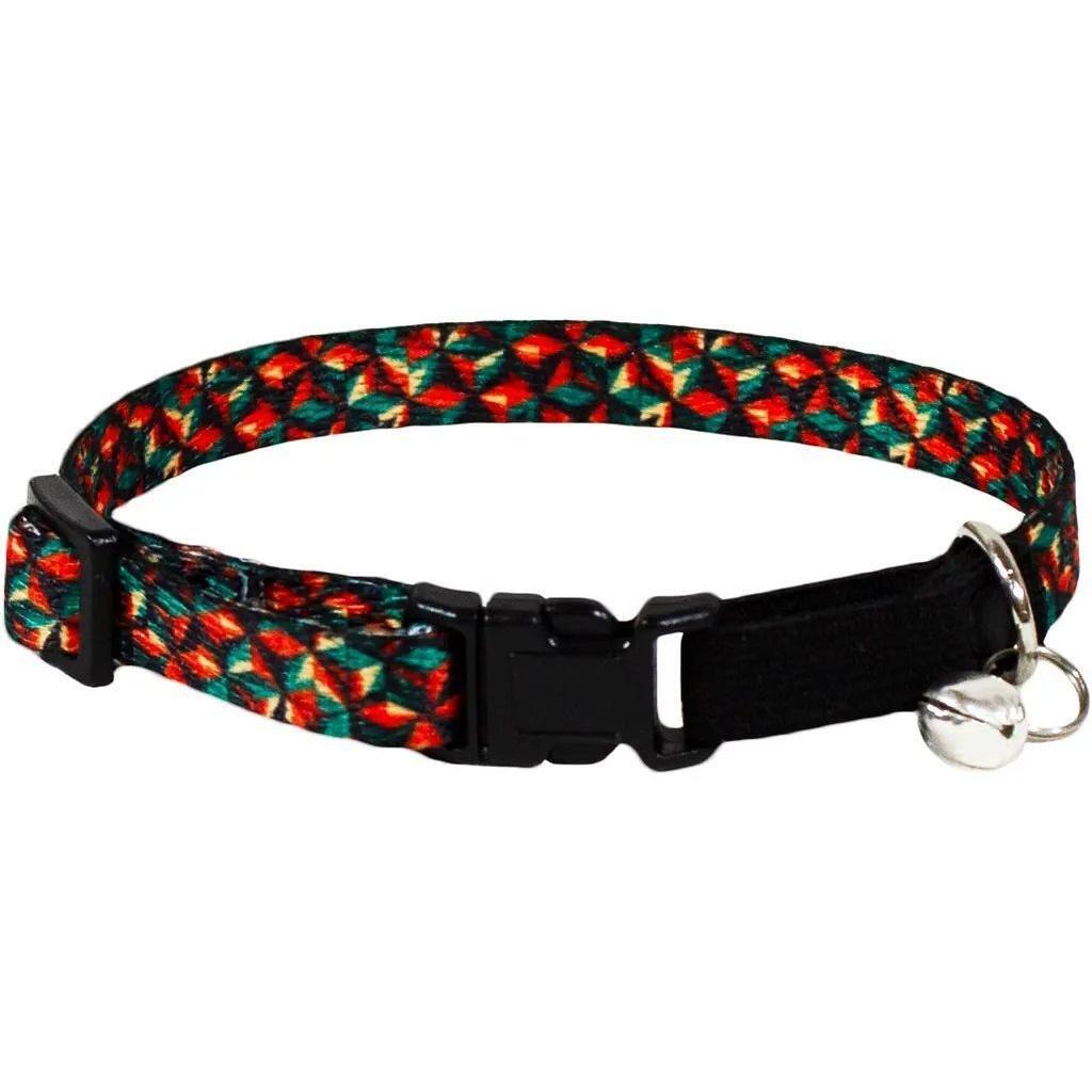 Нашийник для котів Lucky Pet капроновий Калейдоскоп 10мм/18-28смфото1