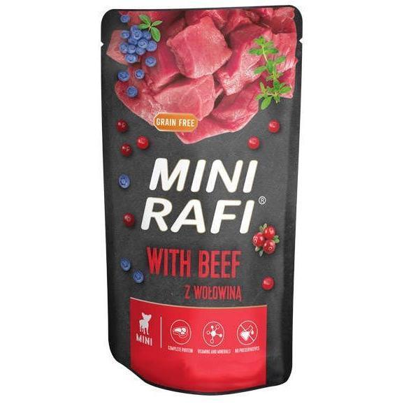 Влажный корм для собак мелких пород Dolina Noteci Rafi mini пауч с говядиной 150 г