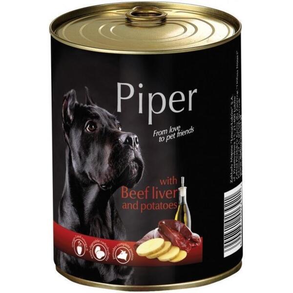 Влажный корм для собак Dolina Noteci Piper с говяжьей печенью и картофелем 400 г
