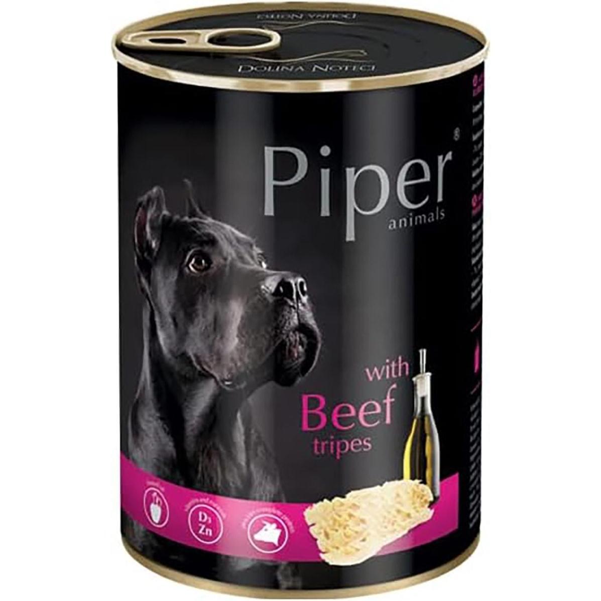 Влажный корм для собак Dolina Noteci Piper с говяжьим желудком 400 г фото 1