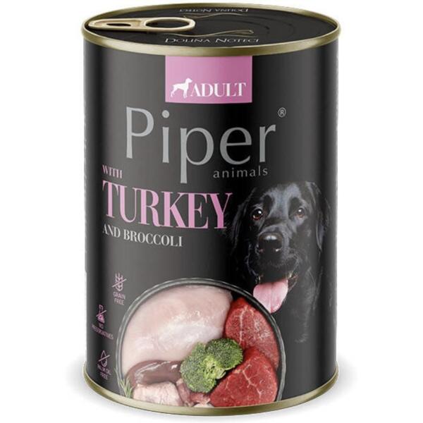 Влажный корм для собак Dolina Noteci Piper с индейкой и брокколи 400 г