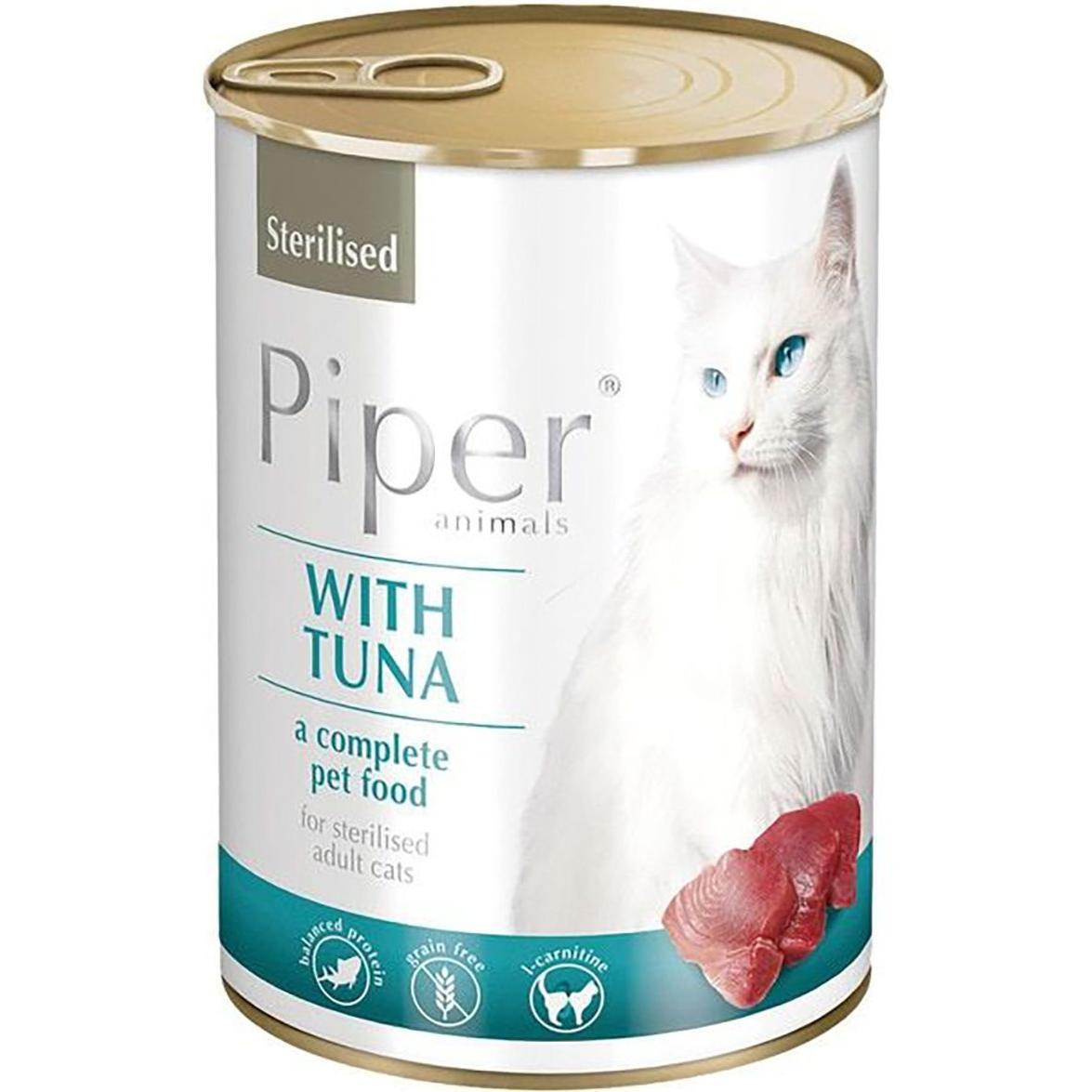 Влажный корм для стерилизованных кошек Dolina Noteci Piper с тунцом 400 г фото 1