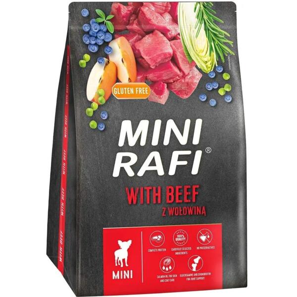 

Сухой корм для собак мелких пород Dolina Noteci Rafi mini с говядиной 3 кг