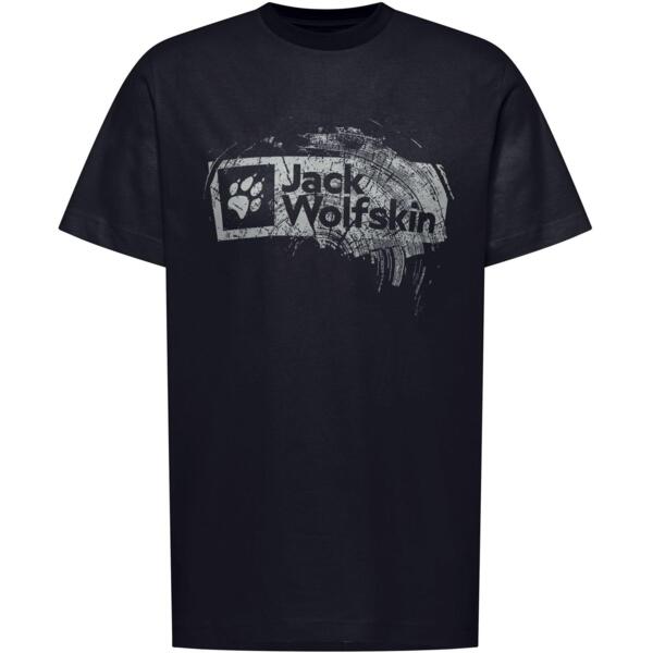 

Футболка мужская Jack Wolfskin Brand T M A64116_T0298 L темно-синяя