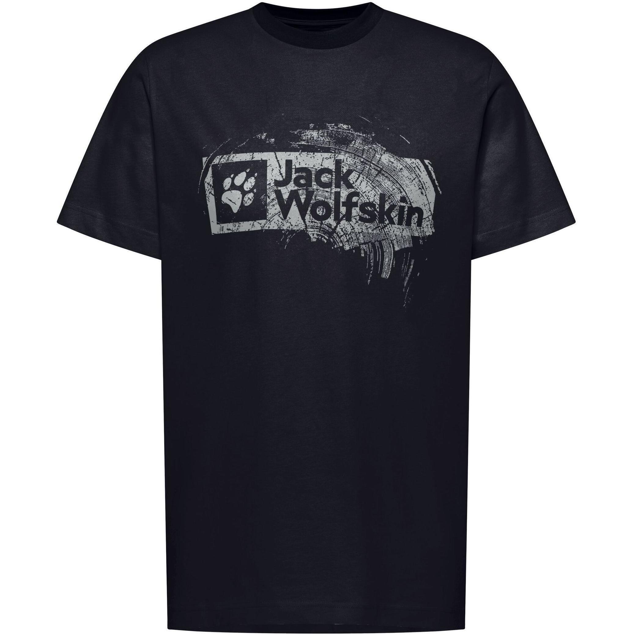 Футболка мужская Jack Wolfskin Brand T M A64116_T0298 XXL темно-синяя фото 1