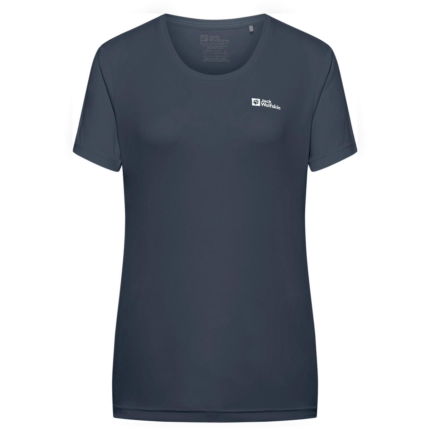 Футболка спортивная женская Jack Wolfskin Tech T W A63294_C0412 L синяя