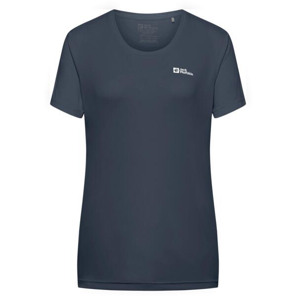 Футболка спортивная женская Jack Wolfskin Tech T W A63294_C0412 L синяя