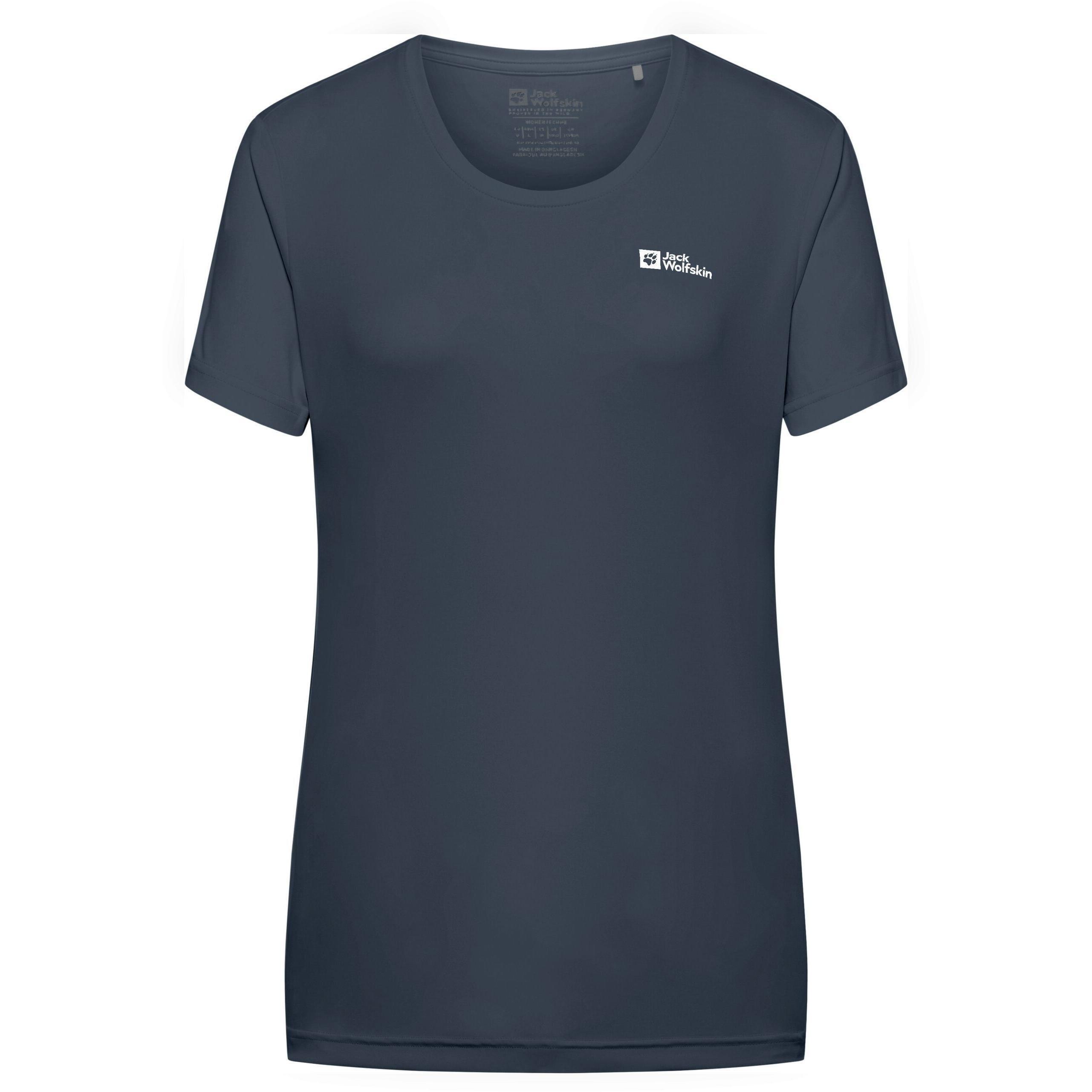 Футболка спортивная женская Jack Wolfskin Tech T W A63294_C0412 M синяя фото 1