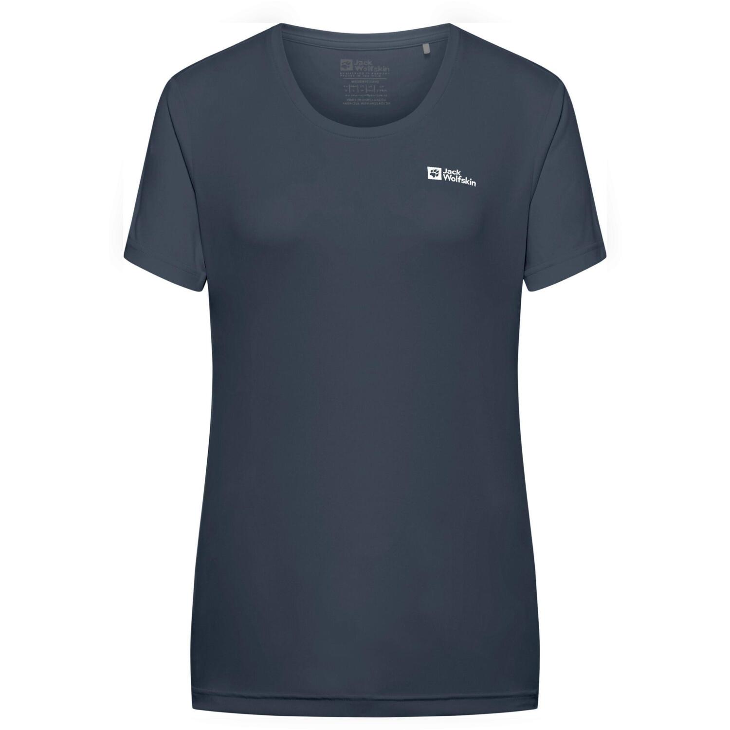 Футболка спортивная женская Jack Wolfskin Tech T W A63294_C0412 S синяя