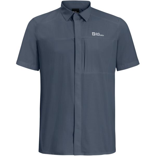 Рубашка мужская Jack Wolfskin Vandra S/S Shirt M 1404071_C0412 L темно-синяя фото 