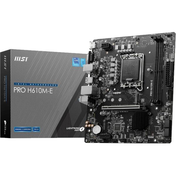 Материнcкая плата MSI PRO H610M-E (911-7D48-070)
