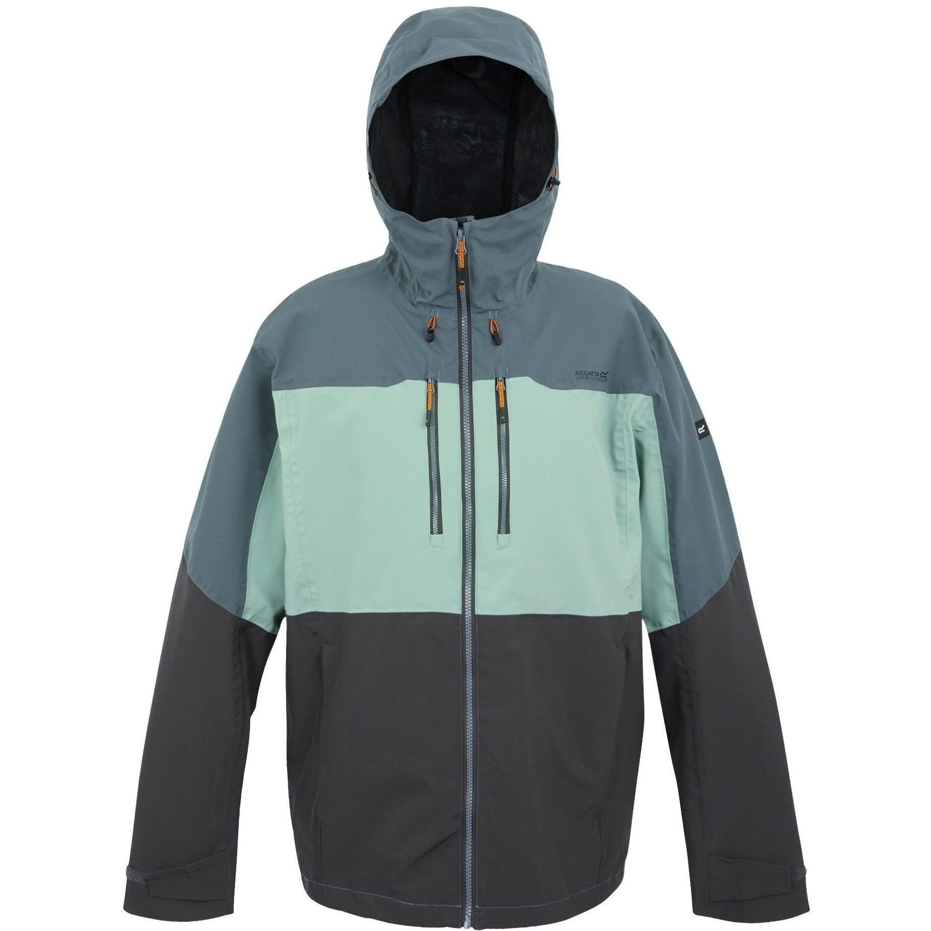 Ветровка мужская Regatta MalandII RMW416-JW2 S серая с синим фото 1